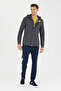 Men's Anthracite Knitted Cardigan 50270727-Vr006 - 4