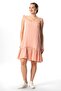 Askılı Serra Flounced Short Summer Muslin Dress Powder Pdr