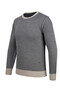 Men's Crew Neck Knitwear Stone Sweater Patterned Steel Knit Regular Fit -5013C - 3