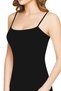 Women's Black Cotton Tank Top with String Straps, Set of 3 - 2