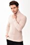 Men's Turtleneck Turtleneck Slim Fit Sweater Beige - 2