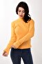 Women's Turtleneck Turtleneck Slim Fit Sweater Yellow - 3