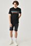 Logo Men's Black Crew Neck T-Shirt