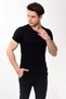 Men's Slim Fit Basic Crew Neck Short Sleeve T-shirt Black - 2