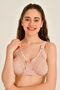 Luxury Lace Gathering Bra Salmon