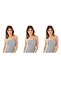 Women's Black Cotton Tank Top with String Straps, Set of 3