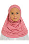 Children's Ready-To-Wear Headscarf Shawl Turban Viscose - Dusty Rose - 3