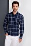 Men's Shirts Long Sleeve Button-Down Collar Breathable Easy-Iron Four Seasons Casual Shirt - 2