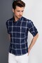 Men's Shirts Long Sleeve Button-Down Collar Breathable Easy-Iron Four Seasons Casual Shirt - 3