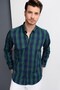 Men's Shirts Long Sleeve Button-Down Collar Breathable Easy-Iron Four Seasons Casual Shirt - 4