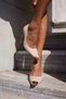 Boli̇n Women's Nude Rugan Toe Heeled Shoes - 8