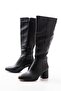 Rs-2432 Black Heeled Zippered Daily Women's Boots - 4