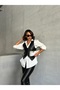 Women's Classic Cut Double Pocket Buttoned Leather Vest - 5