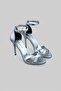 Heeled Shoes Silver Metallic - 6