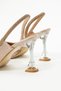 Fomax Stone Detailed Transparent Heeled Shoes - 4
