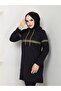 طقم بدلة رياضية حجاب مخططة لامعة - 3