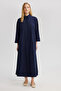 LINEN TEXTURED SHIRT DRESS - 2