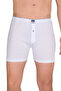 Men's 3-Piece (Black-Navy-White) Color Wide Cut 100% Cotton Buttoned Boxer-Shorts-Briefs Berrak / 1099
