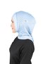 Striped Sports Cross Bonnet - Baby Blue - (St298), (Id 7829830) - 3