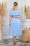 فستان نسائي شيفون بحزام مقاس كبير Dpnb8061 - 6