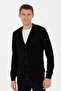Men's Black Basic Knitwear Cardigan 50275843-Vr046 - 3