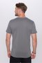 Unisex Slim Fit Slim Fit 100% Cotton Soft Textured Gray Crew Neck T-Shirt - 5