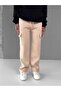 Men's baggy fit cargo sweatpants - beige - 5