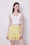 Summer Fabric Ruffled Above-Knee Mykonos Skirt-Yellow - 5