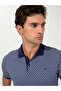 Navy Blue Polo Neck T-Shirt 50230525-Vr033 - 2