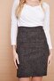 Winter Lycra Wool Fabric High Waist Above Knee Pencil Skirt-Khaki Diyogonel - 6
