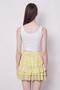 Summer Fabric Ruffled Above-Knee Mykonos Skirt-Yellow - 6