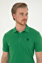 Men's Slim Fit Polo Neck Green Basic T-Shirt 50279573-Vr054 - 2