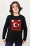 Unisex Children's Ataturk Flag Double-Sided Sequin T-Shirt