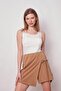 Women's Flexible Modal Mixed Elastic Waist Shorts Skirt (length:40cm +-2cm)-Camel - 3