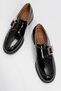 Alonia Black Patent Leather Women's Loafer Shoes - 3