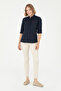 Women's Navy Blue Long Sleeve Basic Shirt 50288851 -Vr033 - 4