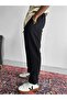 Men's Boyfriend Fit Linen Trousers Black - 2