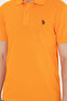 Men's Slim Fit Polo Neck Orange Basic T-Shirt 50279573-Vr051 - 6