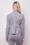 Women's Velvet Lycra Soft Textured Flato Pocketed Long Sleeve Buttoned Blazer Mono Jacket-Grey - 7