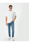 Buttoned Standard Waist Super Skinny Fit Jeans - Justin Jean