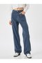 Striped Trousers Buttoned Straight Long Leg Cotton - Longer Straight Fit Jean - 3