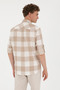 Men's Khaki Long Sleeve Shirt 50283363-Vr027 - 5
