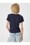 Printed T-Shirt Bias Short Sleeve Crew Neck Cotton - 4