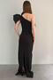 SINGLE SHOULDER DETAILED EVENING DRESS - 3