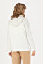 Women's Ecru Hooded Basic Sweatshirt 50276022-Vr019 - 6