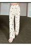 Wide Leg Cute Animal Character Patterned Unisex Pajama Bottom - 2