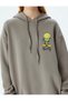 Tweety Oversize Sweatshirt Hooded with Printed Back Licensed - 5