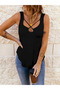 Women's Front Cross Detail Stripe Strap Viscose Blouse
