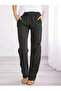 Women's elastic waist linen pants - 3