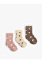 Set of 3 Polka Dot Towel Socks - 2